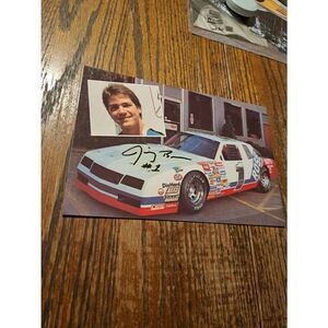 Vintage Jimmy Bown Signed Driver Card NASCAR Auto Racing #1 Monte Carlo